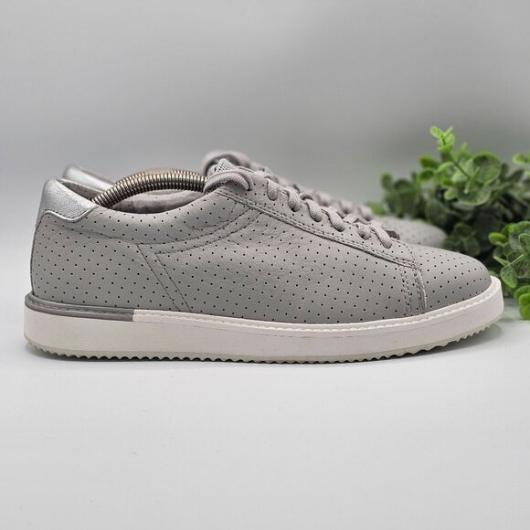 Hush Puppies Shoes - Hush Puppies Sabine Sneakers Womens 10 Vapor Gray Perforated Leather HW06591-050